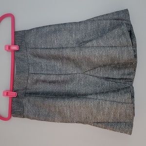 Banana Republic gray, white and silver thread skirt.